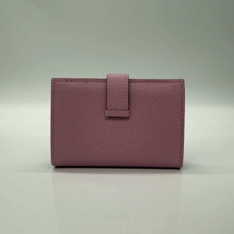 Hermes Constance 康康 櫻花粉 U刻 中短夾-1