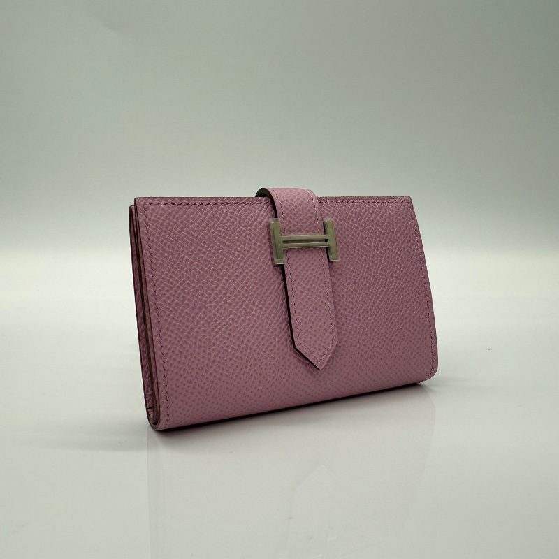 Hermes Constance 康康 櫻花粉 U刻 中短夾-2