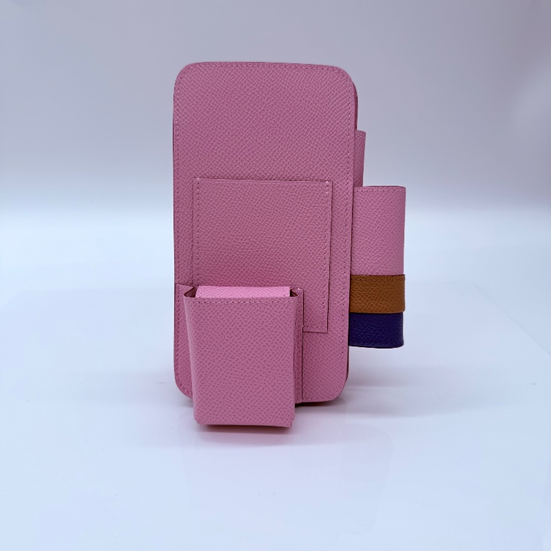 Hermes Cargo U刻 櫻花粉 牛皮 手機包-3