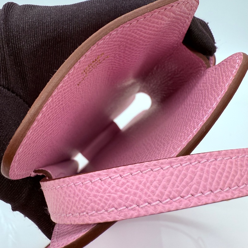 Hermes Cargo U刻 櫻花粉 牛皮 手機包-5