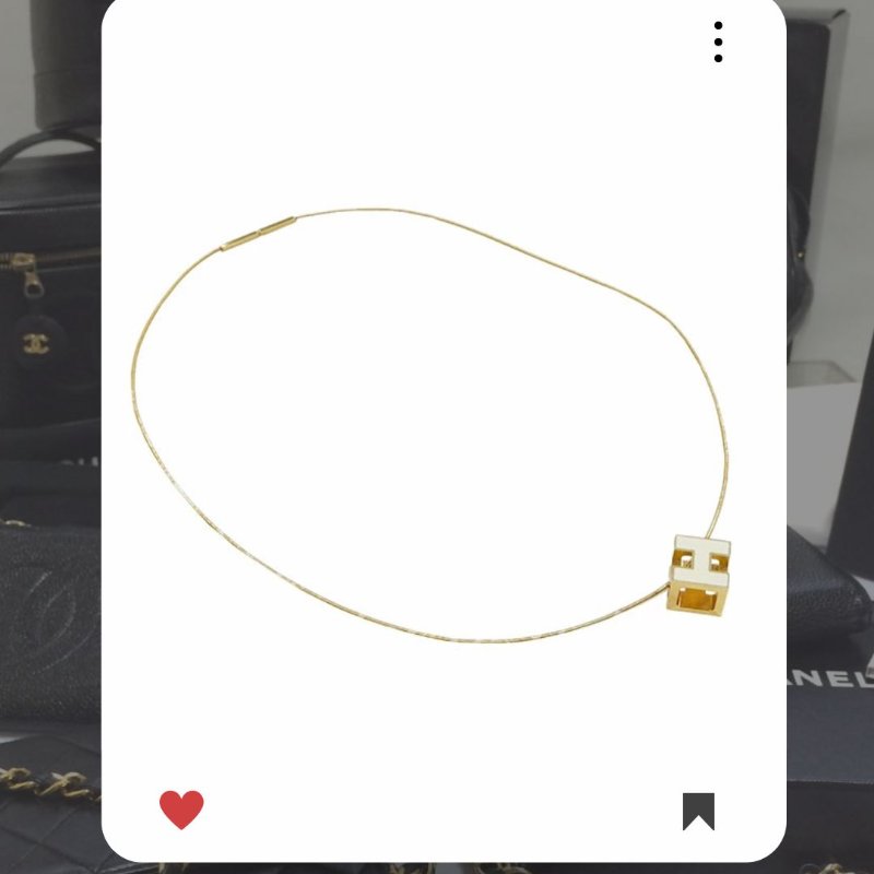 💖 9 月新品上架 🔥💖 ✨超美新到 !HERMES H CUBE 白金經典項鏈 HERMES H POP 🔥 HERMES熱賣款 HERMES NECKLACE-3