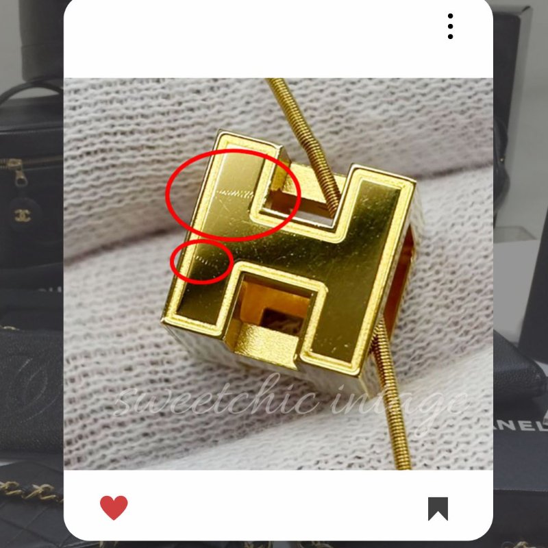 💖 9 月新品上架 🔥💖 ✨超美新到 !HERMES H CUBE 白金經典項鏈 HERMES H POP 🔥 HERMES熱賣款 HERMES NECKLACE-7