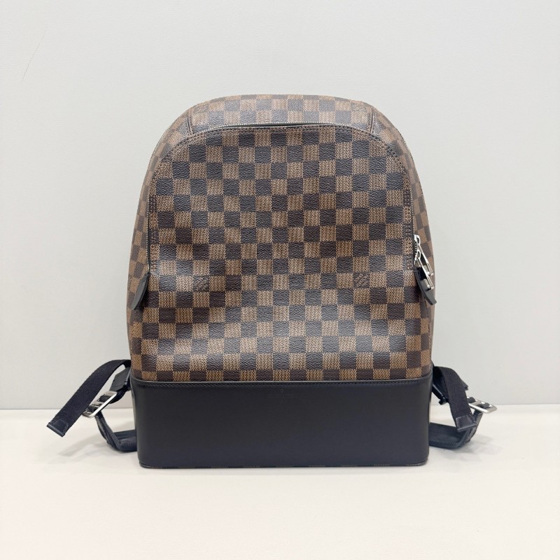 LV路易威登 經典棕色棋盤格 後背包-0