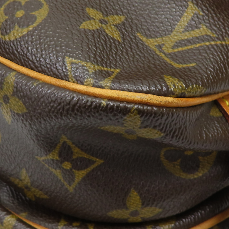 棕色 原花帆布 Saumur 30 肩背包 M42256-10