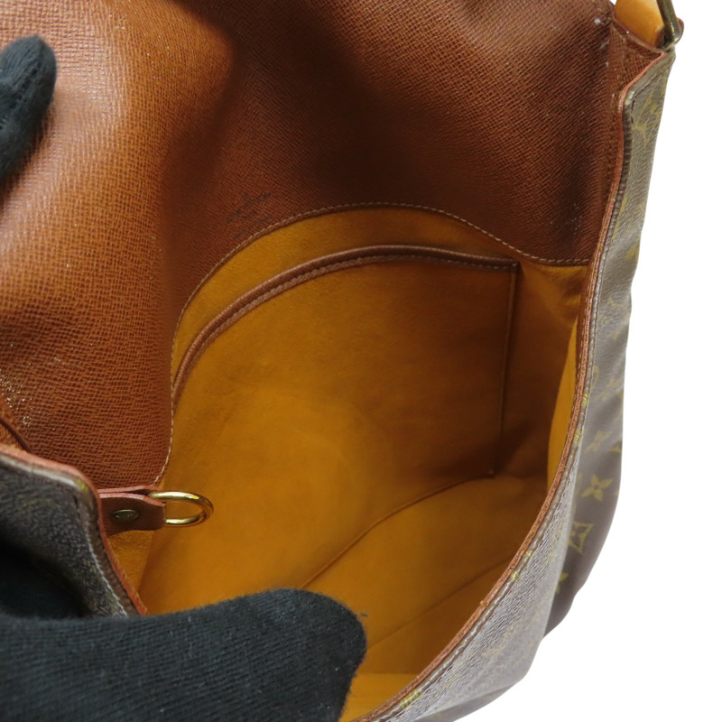 棕色 原花帆布 Musette Salsa 肩背包 M51256 M51256-4