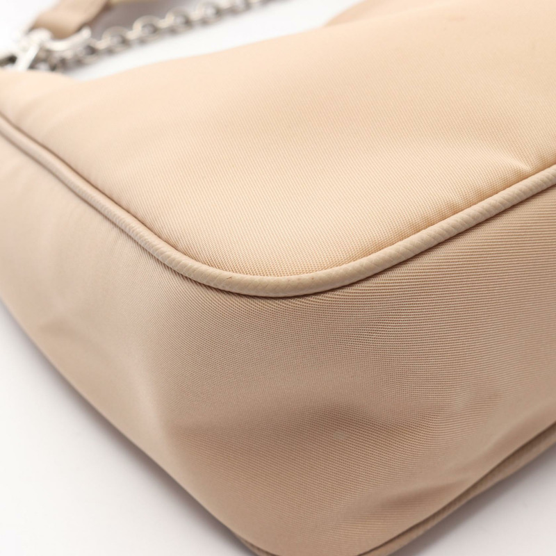 PRADA Re-Edition 2006 刺繡斜紋 RIAMO FI 鏈條單肩包 1BH204 尼龍-5