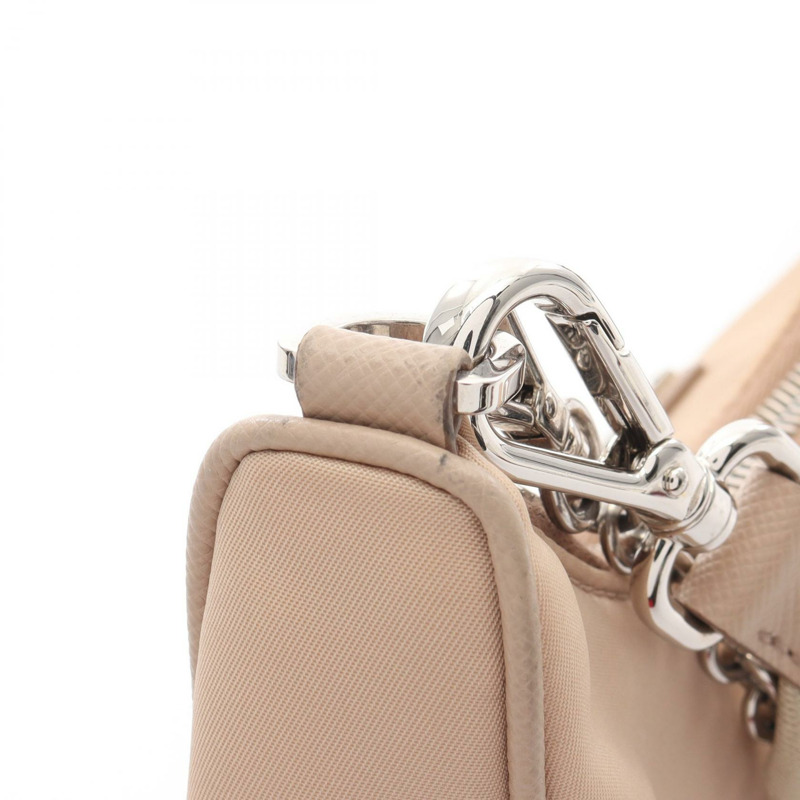 PRADA Re-Edition 2006 刺繡斜紋 RIAMO FI 鏈條單肩包 1BH204 尼龍-6