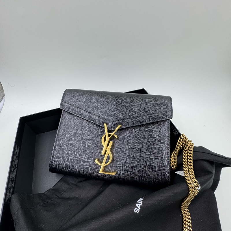 YSL / 聖羅蘭 黑金魚子醬爆款 郵差包-0