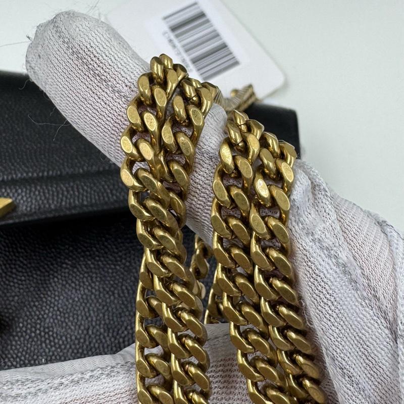 YSL / 聖羅蘭 黑金魚子醬爆款 郵差包-14