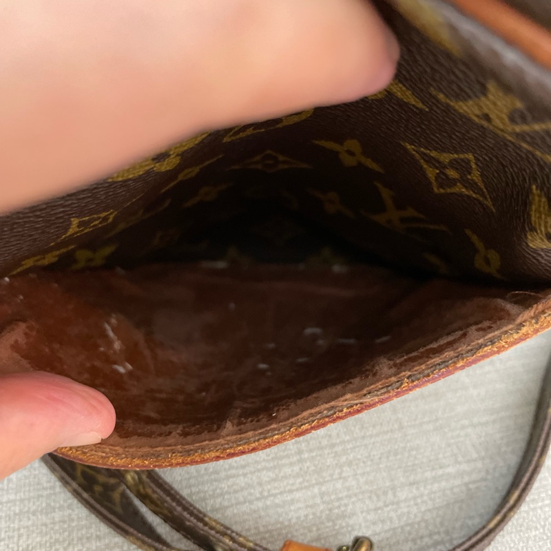 Louis Vuitton LV 老花雙層相機包vintage-13