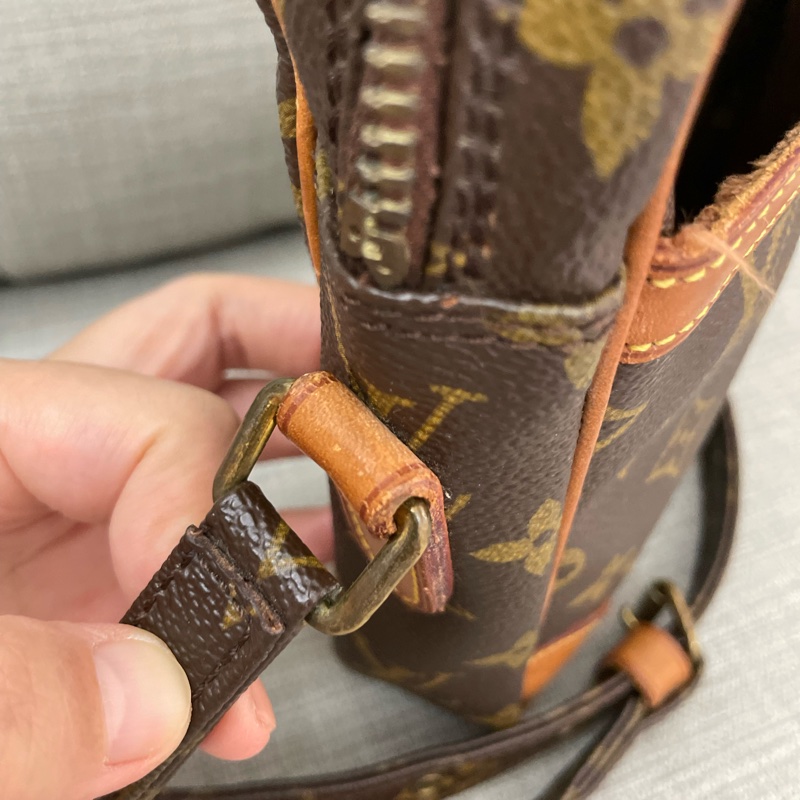 Louis Vuitton LV 老花雙層相機包vintage-17