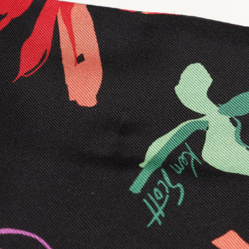 GUCCI x Ken Scott 聯名款花卉連身裙 650508 絲綢黑色多色二手女裝 #38-9