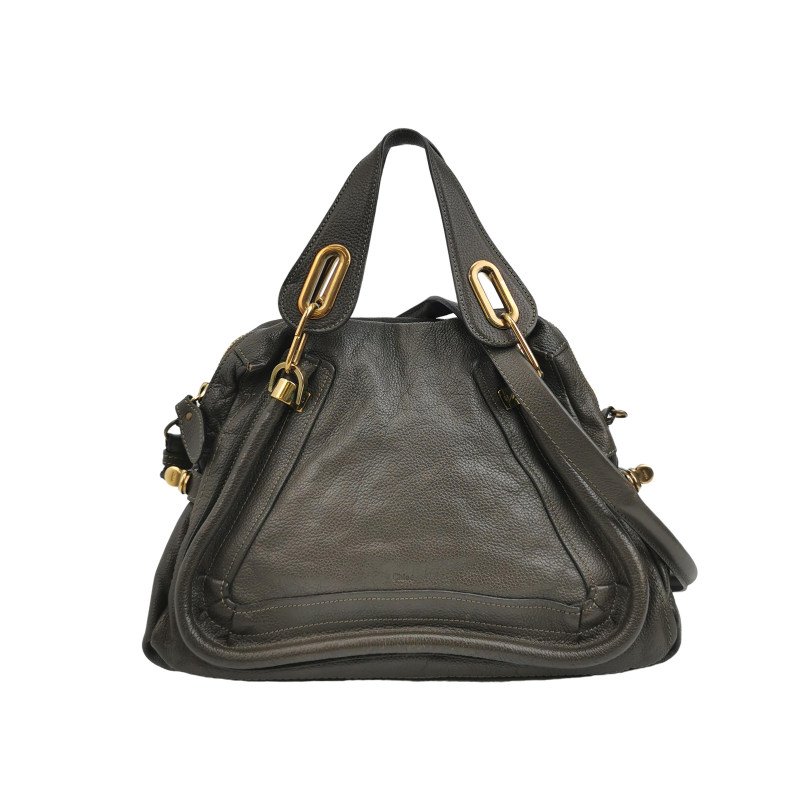 Chloe Paraty 中號 牛皮 純色 立體 圓柱 單肩包-0