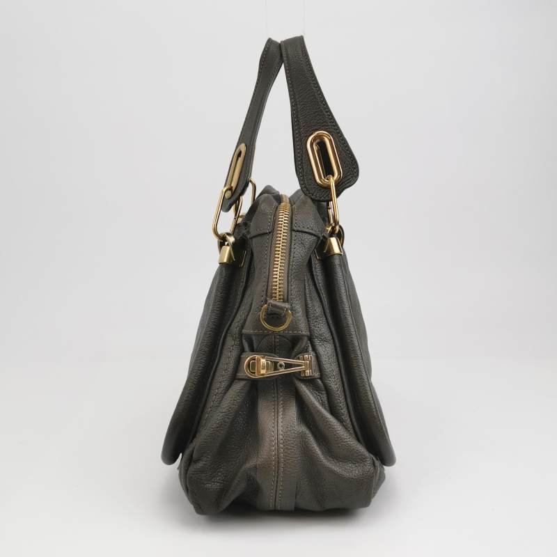 Chloe Paraty 中號 牛皮 純色 立體 圓柱 單肩包-2