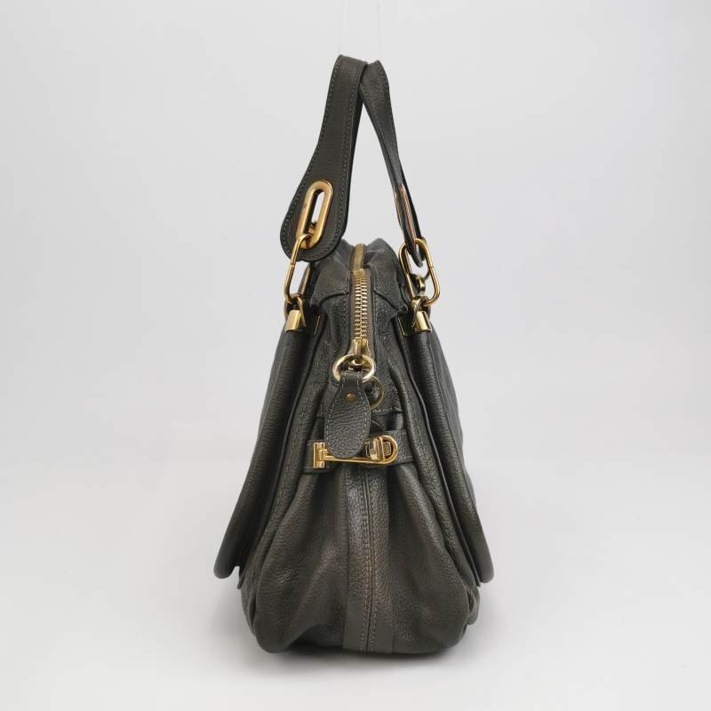 Chloe Paraty 中號 牛皮 純色 立體 圓柱 單肩包-3