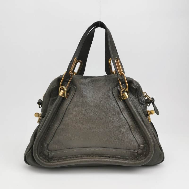 Chloe Paraty 中號 牛皮 純色 立體 圓柱 單肩包-4