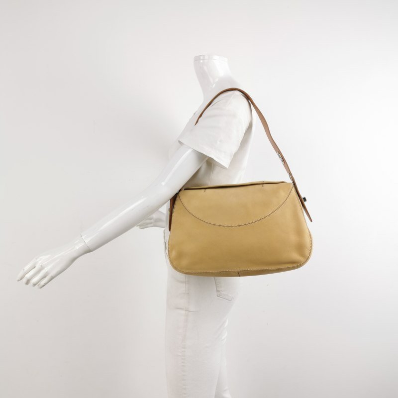 Tod's 牛皮 磨砂皮 純色 單肩包-1