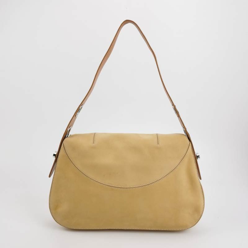 Tod's 牛皮 磨砂皮 純色 單肩包-4