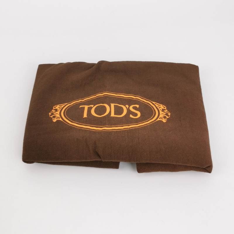 Tod's 牛皮 磨砂皮 純色 單肩包-8