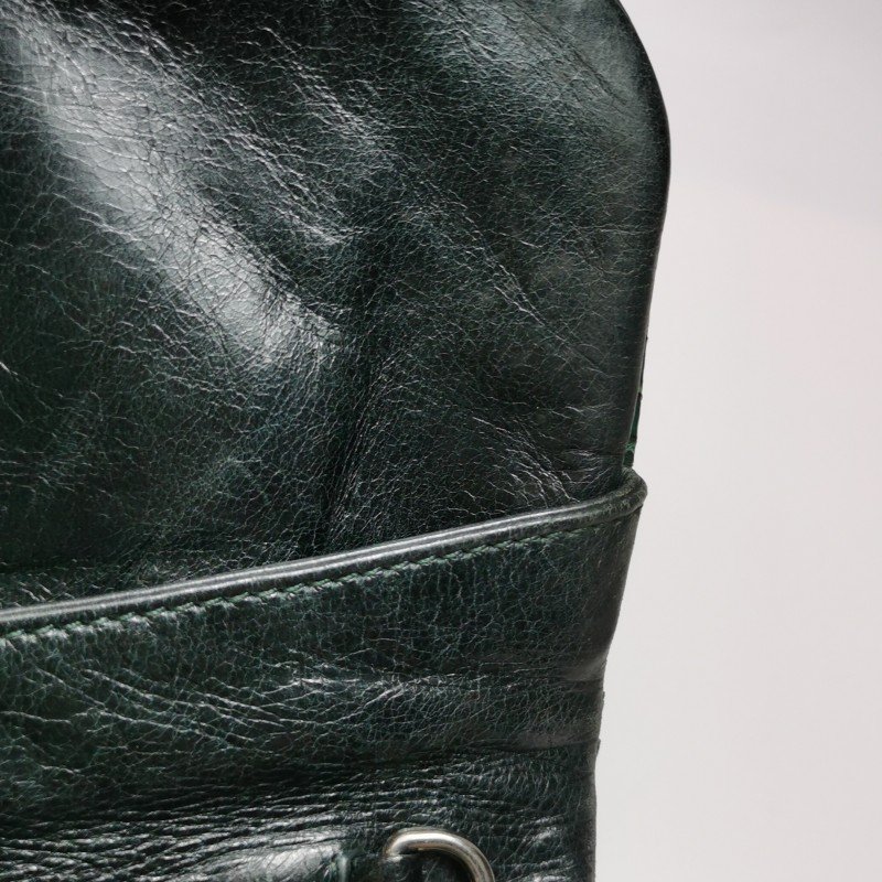 Miu Miu Crystal 系列 蛇皮 純色 珩縫 鑽飾 單肩包-9