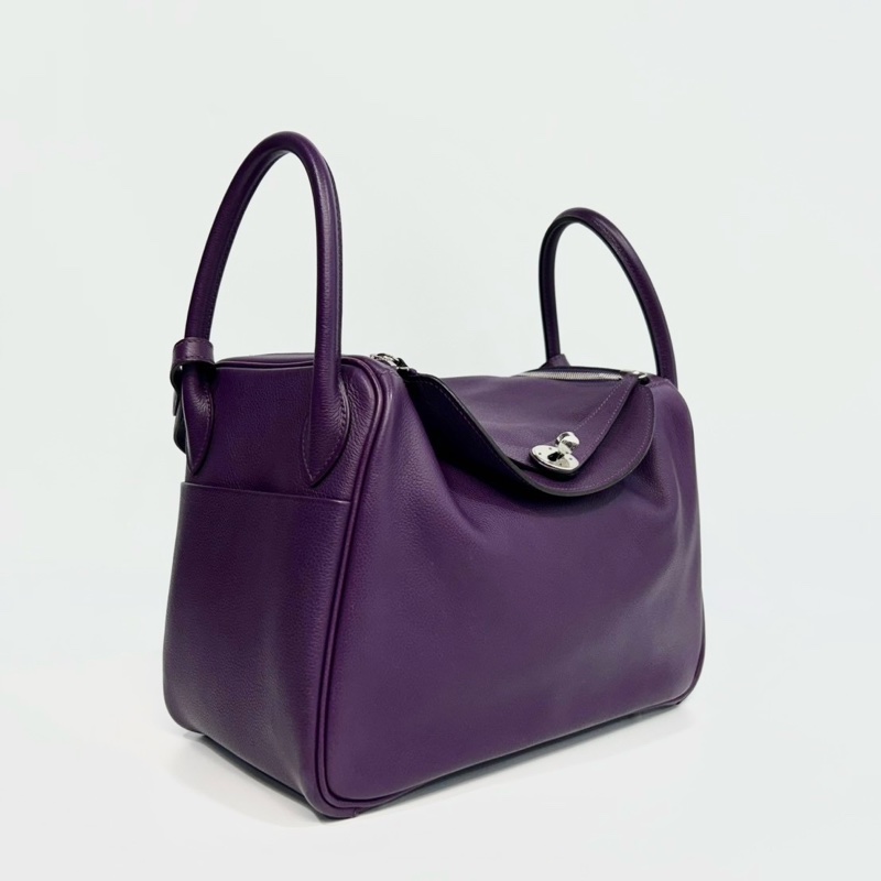 Hermes海葵紫銀釦EVERCOLOR Lindy30-2