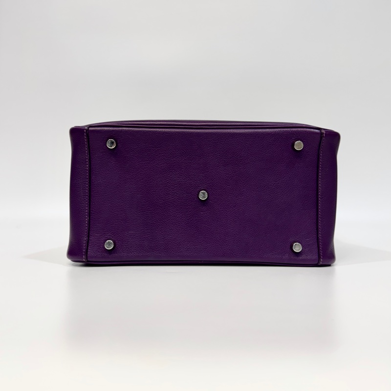 Hermes海葵紫銀釦EVERCOLOR Lindy30-5