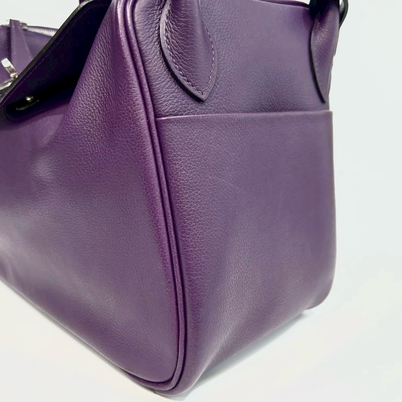 Hermes海葵紫銀釦EVERCOLOR Lindy30-7