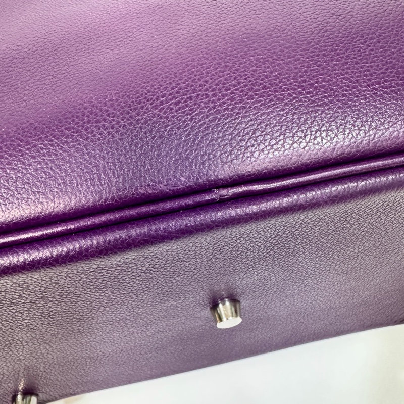 Hermes海葵紫銀釦EVERCOLOR Lindy30-9