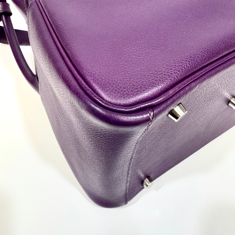 Hermes海葵紫銀釦EVERCOLOR Lindy30-11
