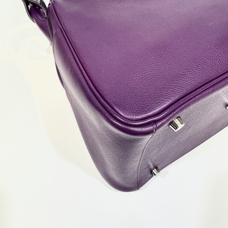 Hermes海葵紫銀釦EVERCOLOR Lindy30-13
