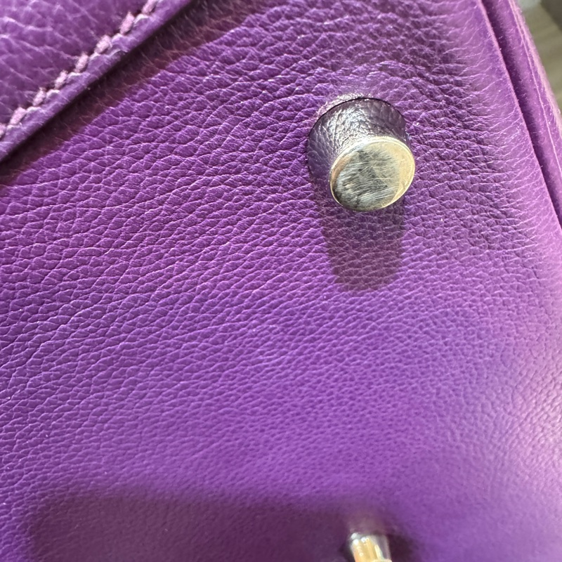 Hermes海葵紫銀釦EVERCOLOR Lindy30-17