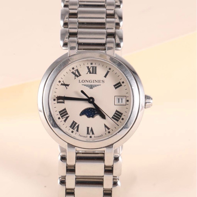 LONGINES月相石英心月女表-5