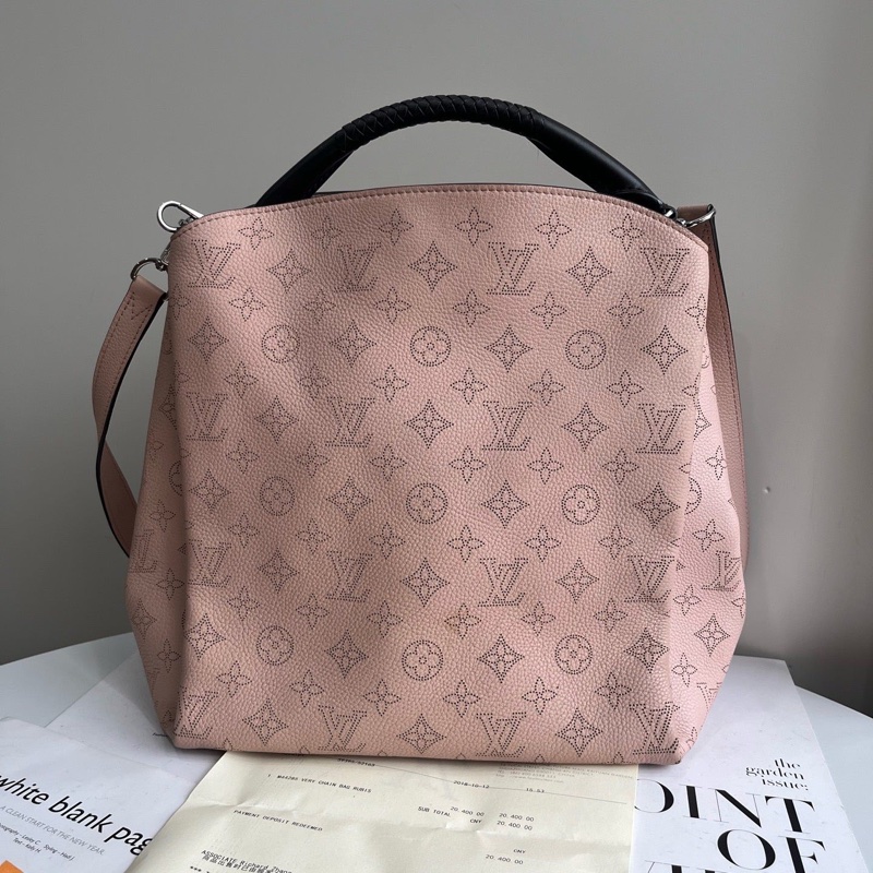LV 路易威登Bella tote 粉色 月光女神手提包 肩背包 🈶購證-1