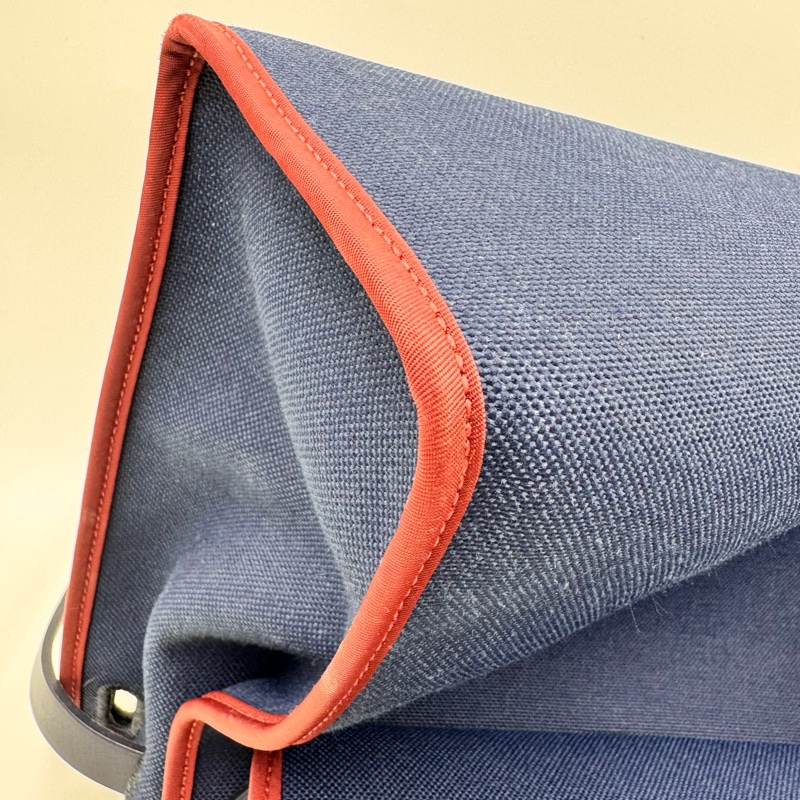 Hermes / 愛馬仕 herbag鳶尾藍拼紅色細邊-8