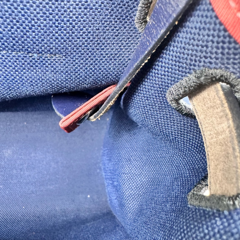 Hermes / 愛馬仕 herbag鳶尾藍拼紅色細邊-24