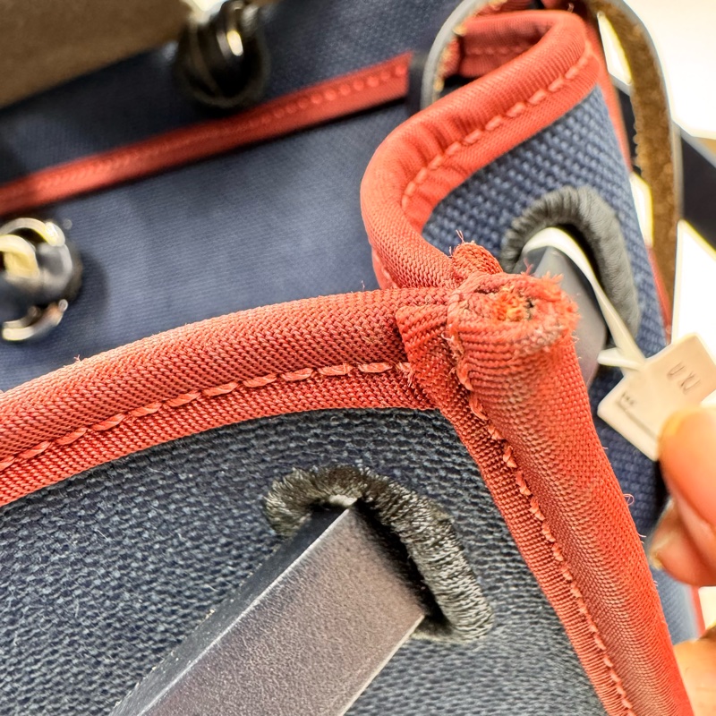 Hermes / 愛馬仕 herbag鳶尾藍拼紅色細邊-26