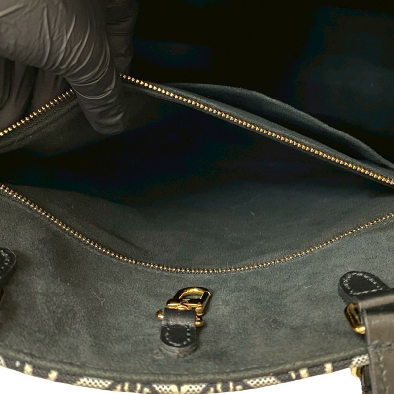 未使用路易威登 On the Go GM Since 1854 字母提花皮革托特包(黑色)33390-9