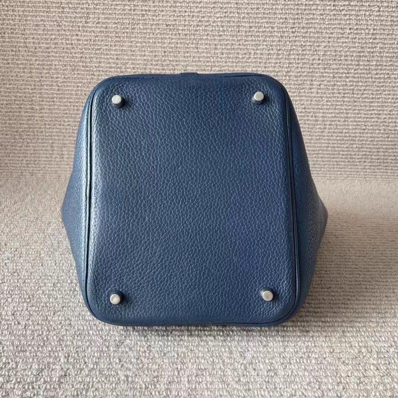 Hermes愛馬仕菜深藍色籃子水桶包 P22-4