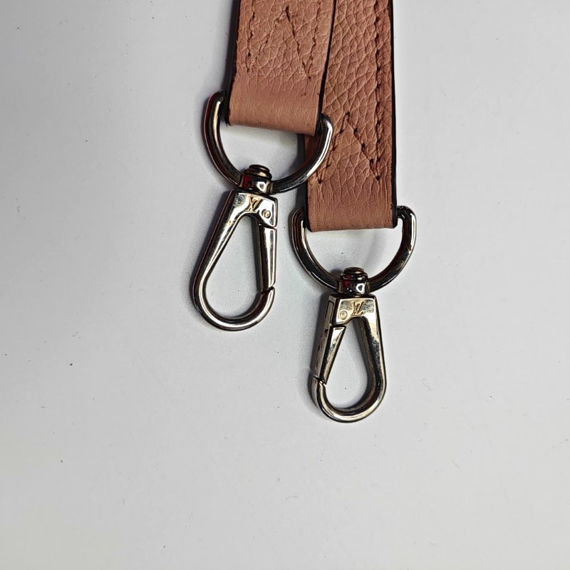 LOUIS VUITTON BABYLONE淺粉色牛皮老花鏤空肩背包手提包-12