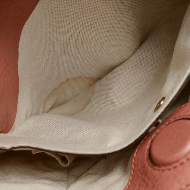 Gucci Miss Bamboo 牛皮 純色 字母 Logo 竹節 手柄 斜背包 單肩包-9