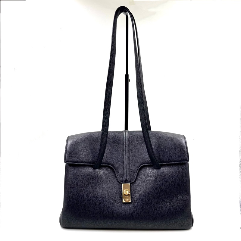 Celine / 賽琳 Soft 16 黑色金扣-0