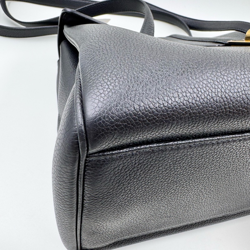 Celine / 賽琳 Soft 16 黑色金扣-10