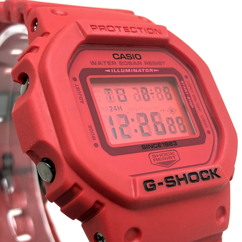 G-SHOCK CASIO DW-5635C-4 35週年紀念紅色Out Speed Model腕錶 霧面飾面 2018年1月發售 三國丘店-3