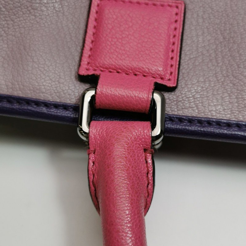 Loewe Amazona 大號 羊皮 拼色 加固邊角 手提包-21