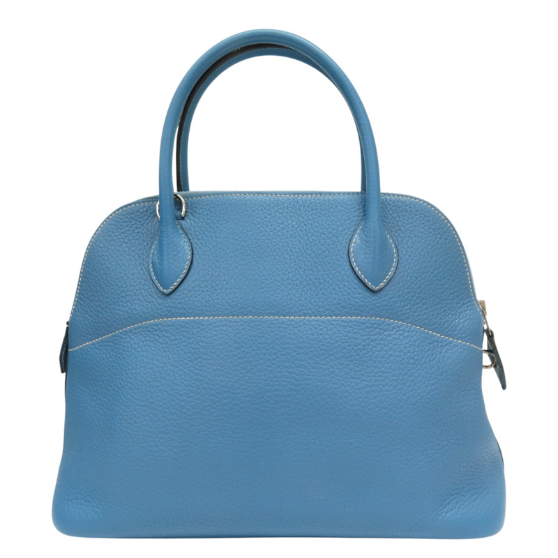 牛仔藍 TC牛皮 Bolide 31 柏莉包 两用包 R刻 銀扣 BlueJean-1