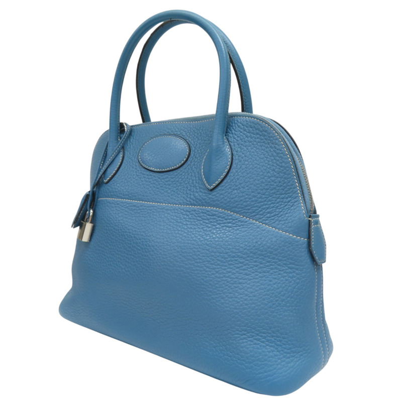 牛仔藍 TC牛皮 Bolide 31 柏莉包 两用包 R刻 銀扣 BlueJean-2