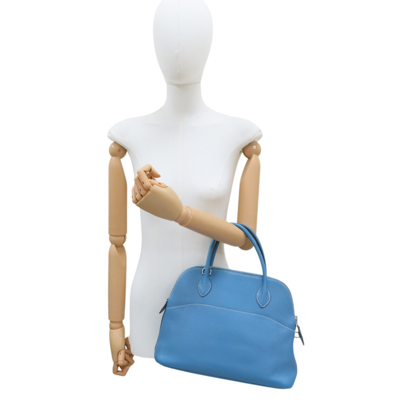 牛仔藍 TC牛皮 Bolide 31 柏莉包 两用包 R刻 銀扣 BlueJean-9