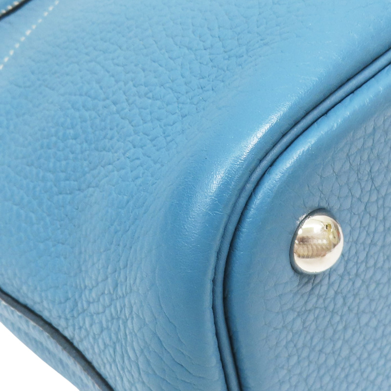 牛仔藍 TC牛皮 Bolide 31 柏莉包 两用包 R刻 銀扣 BlueJean-10