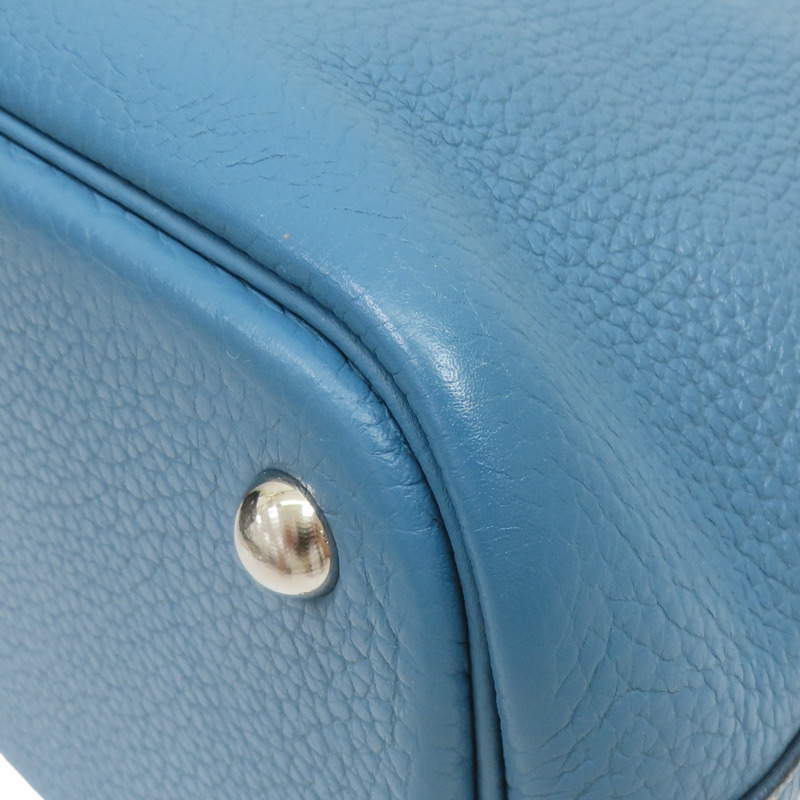 牛仔藍 TC牛皮 Bolide 31 柏莉包 两用包 R刻 銀扣 BlueJean-11