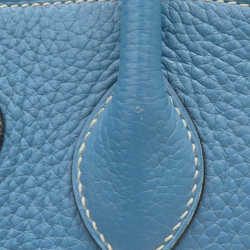 牛仔藍 TC牛皮 Bolide 31 柏莉包 两用包 R刻 銀扣 BlueJean-15